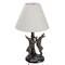 Hello Honey® 18.5" Brown & Natural Bunny Rabbit Table Lamp with Linen Empire Shade